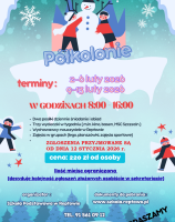 Niebieski i Biały Zabawny Ferie Zimowe Plakat A3 (1).png